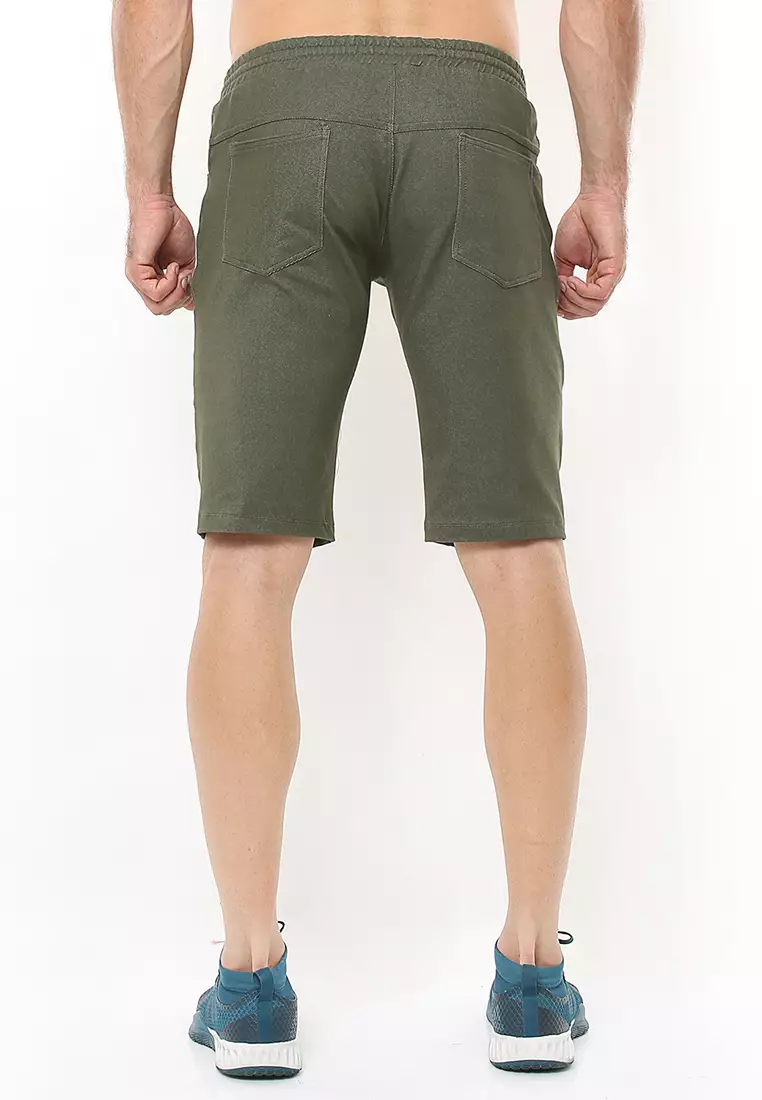 FLEXZONE Beach Board Swim Shorts BeachDenim Series Army Green