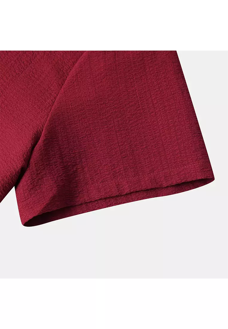 Solid Color Short-Sleeved Shirt YL-A89