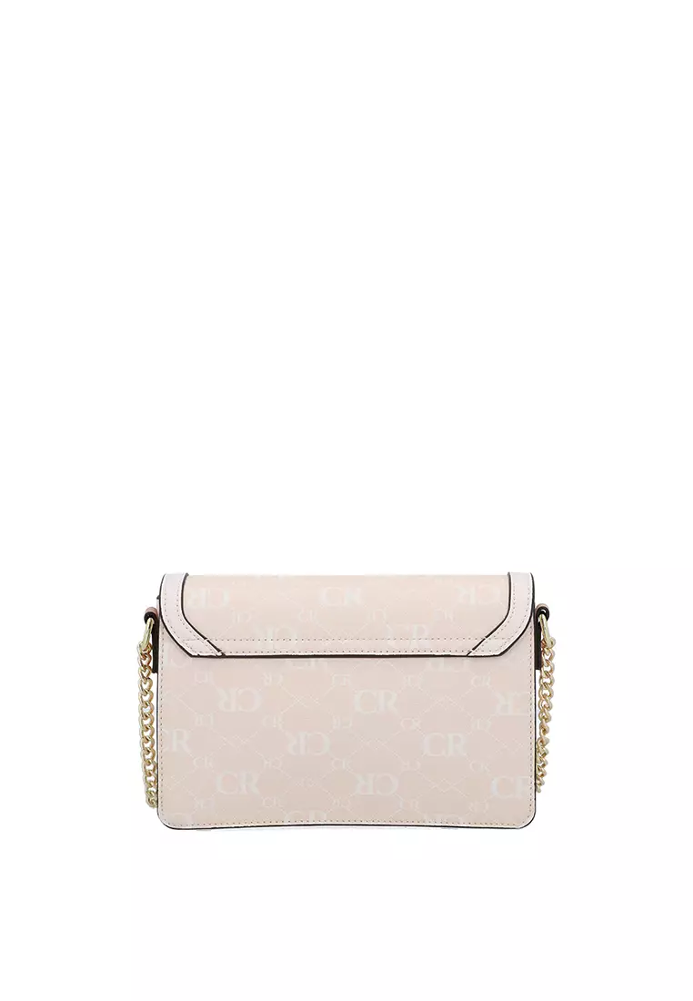 CR Monogram in Cream Crossbody - Beige