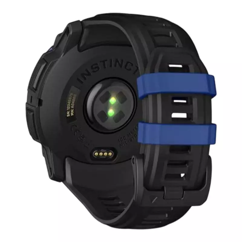 Jam Tangan Pria Garmin Instinct 3 010-03020-43 Smartwatch Amoled Rugged Outdoor GPS Bolt Blue Band Limited Edition