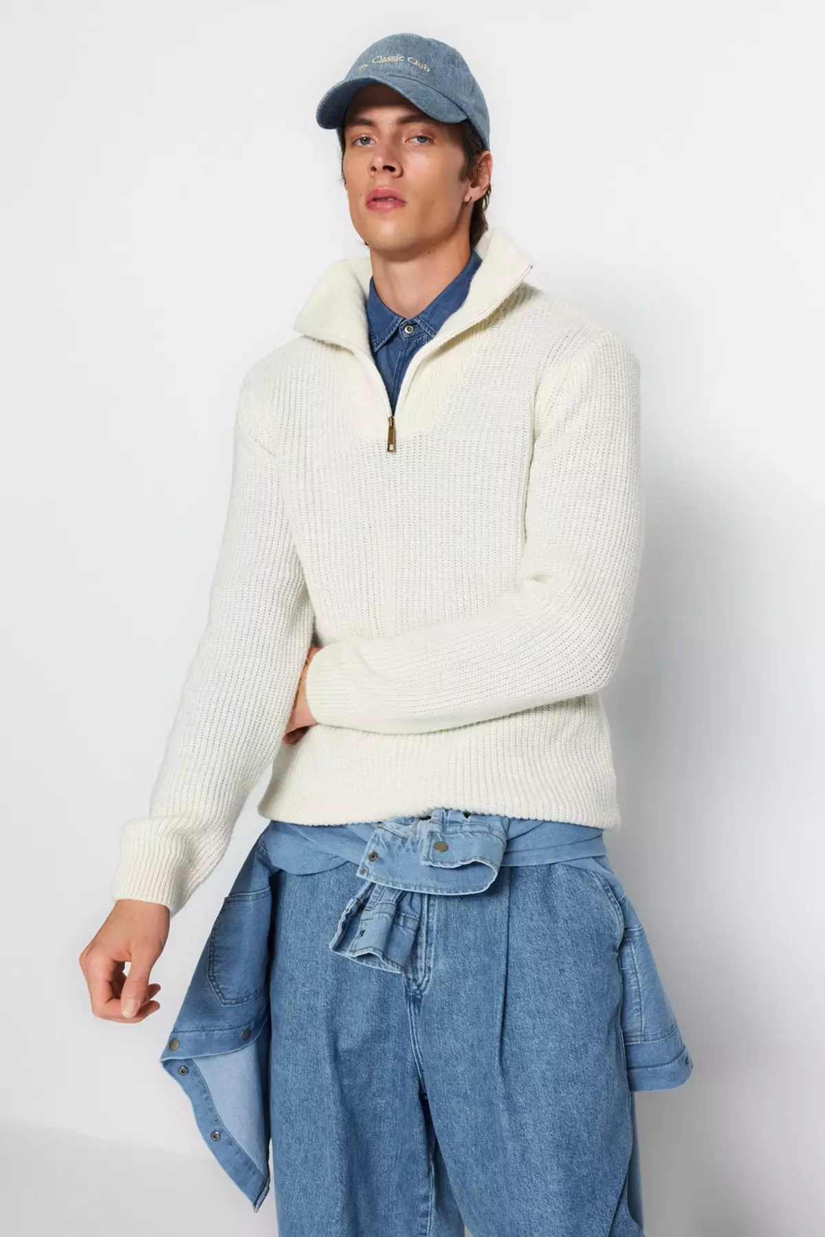 Regular Fit Zip Sweater
