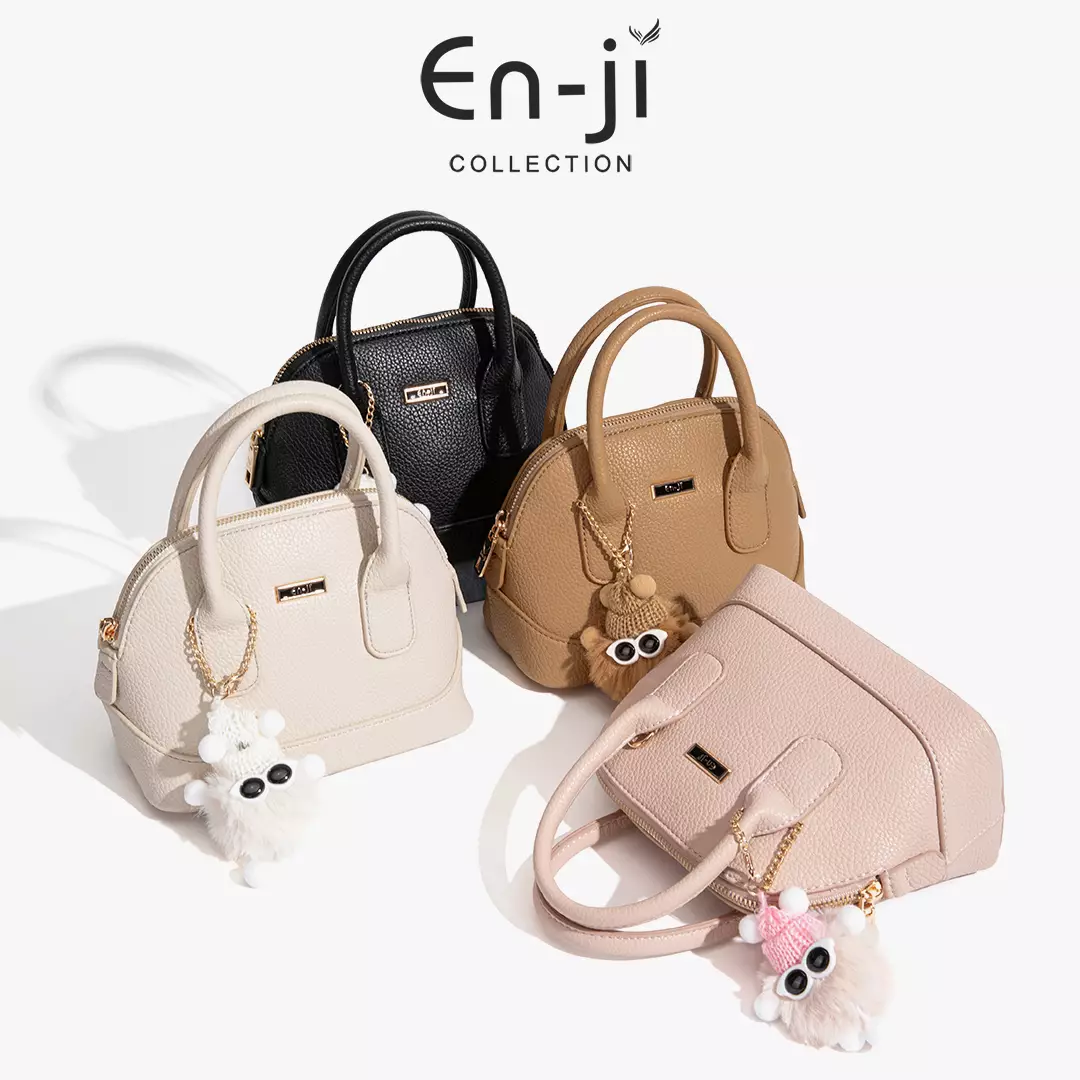 En-ji Jiumi Slingbag Wanita Warna Chestnut