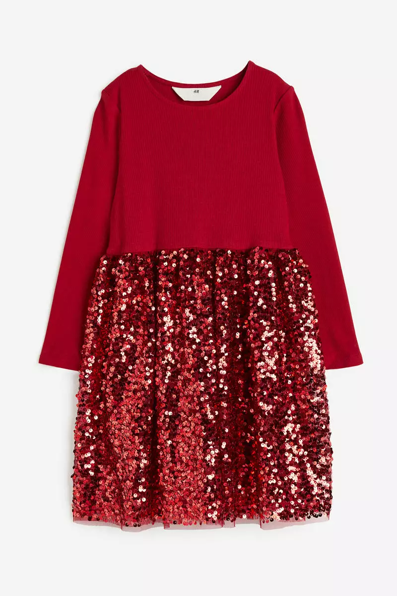Buy H M Sequined jersey dress 2024 Online ZALORA Singapore