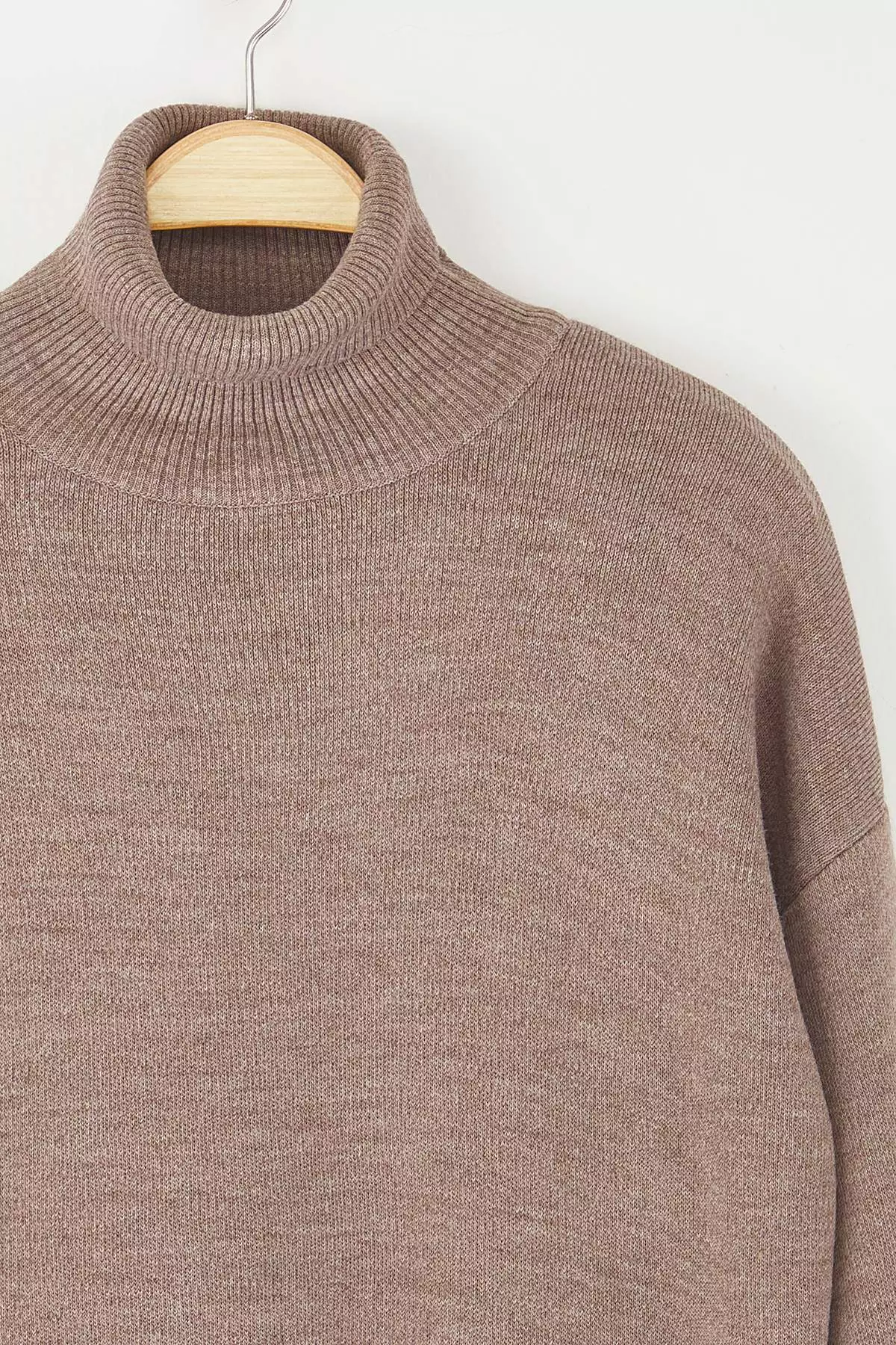Mink Wide Fit Basic Knitwear Sweater