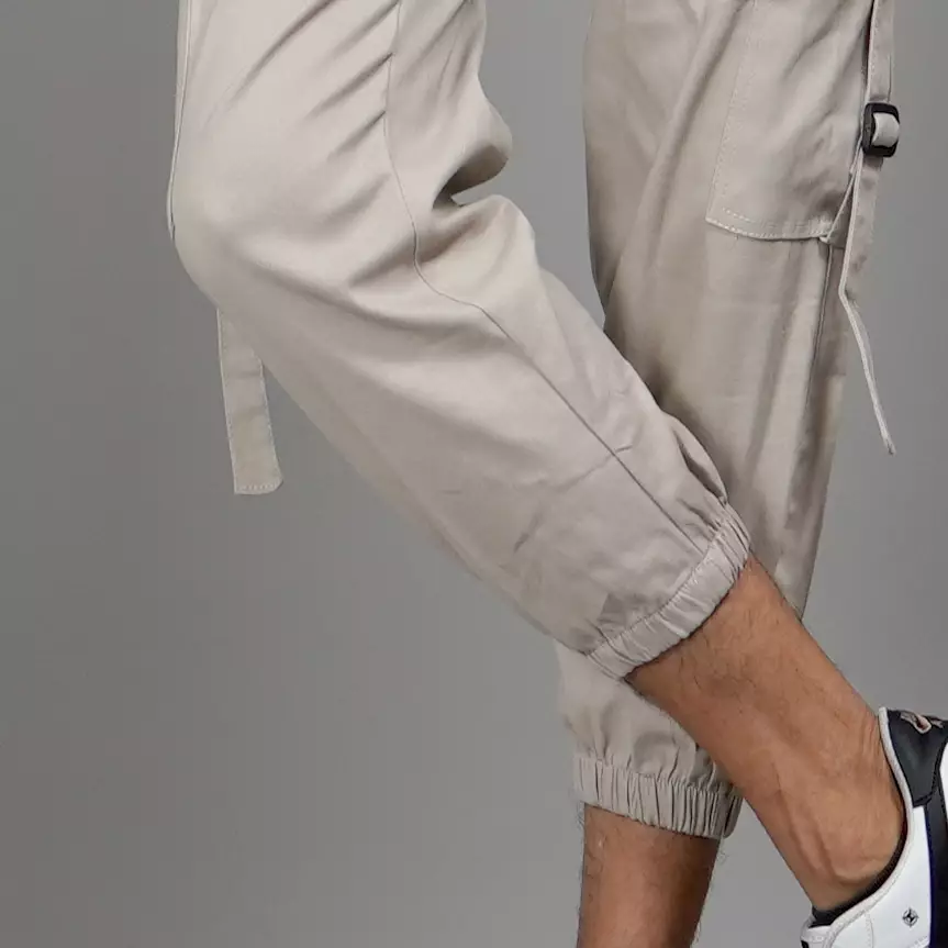 FIRMAN Cargo Jogger Pants Pria Celana Cargo Jogger Cargo Pants 3/4 - KREM