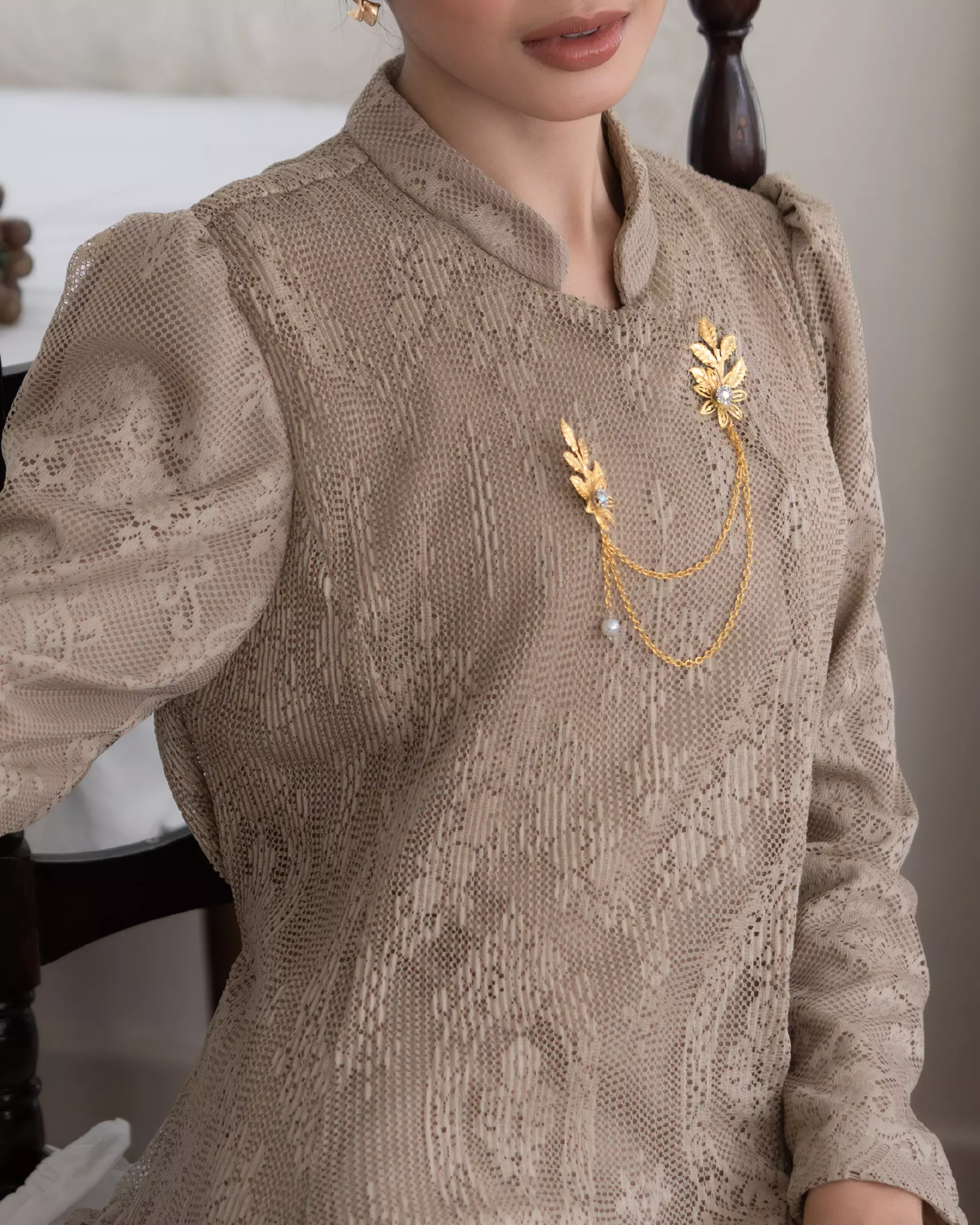Nirmala Blouse - Stone