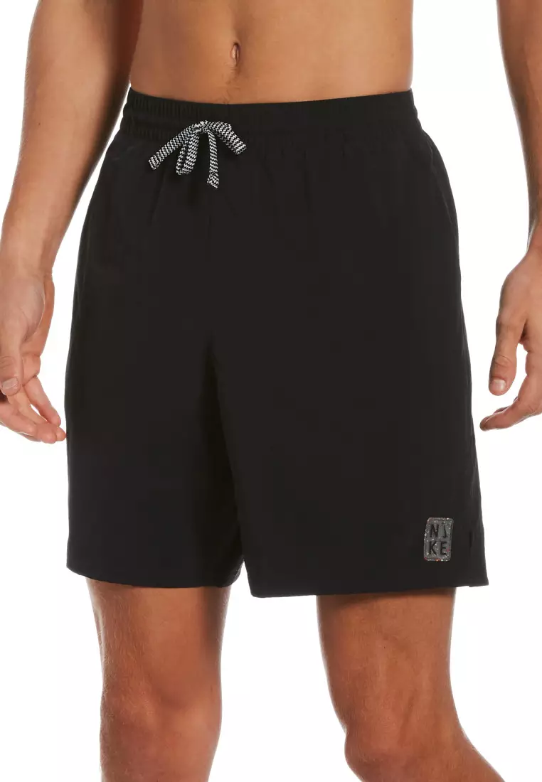 Nike solid swim shorts discount