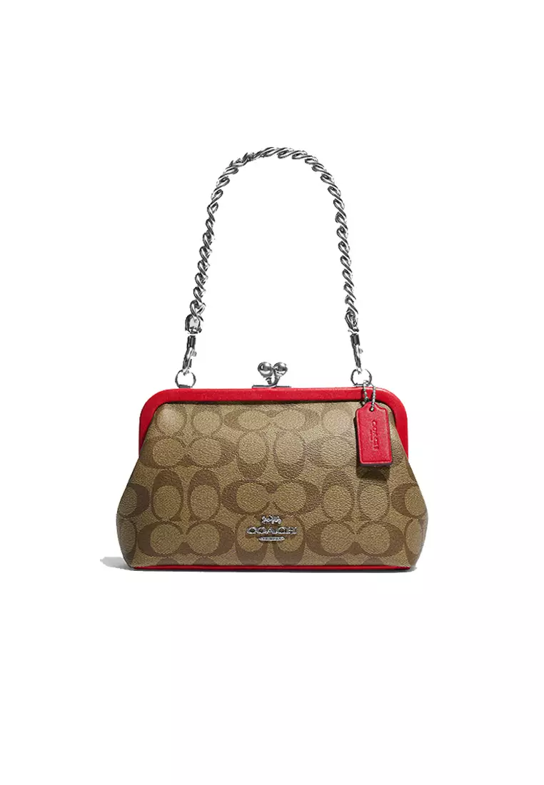 Coach kisslock top crossbody bag
