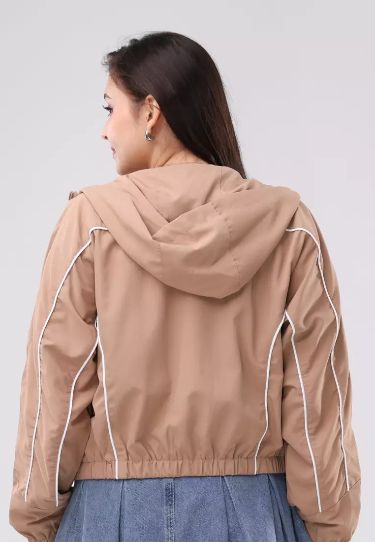 Water Repellent Jacket W/ Hood