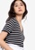 Origin by Zalora multi Linen Stripe V Neck T-shirt E5007AA96AD5C5GS_3