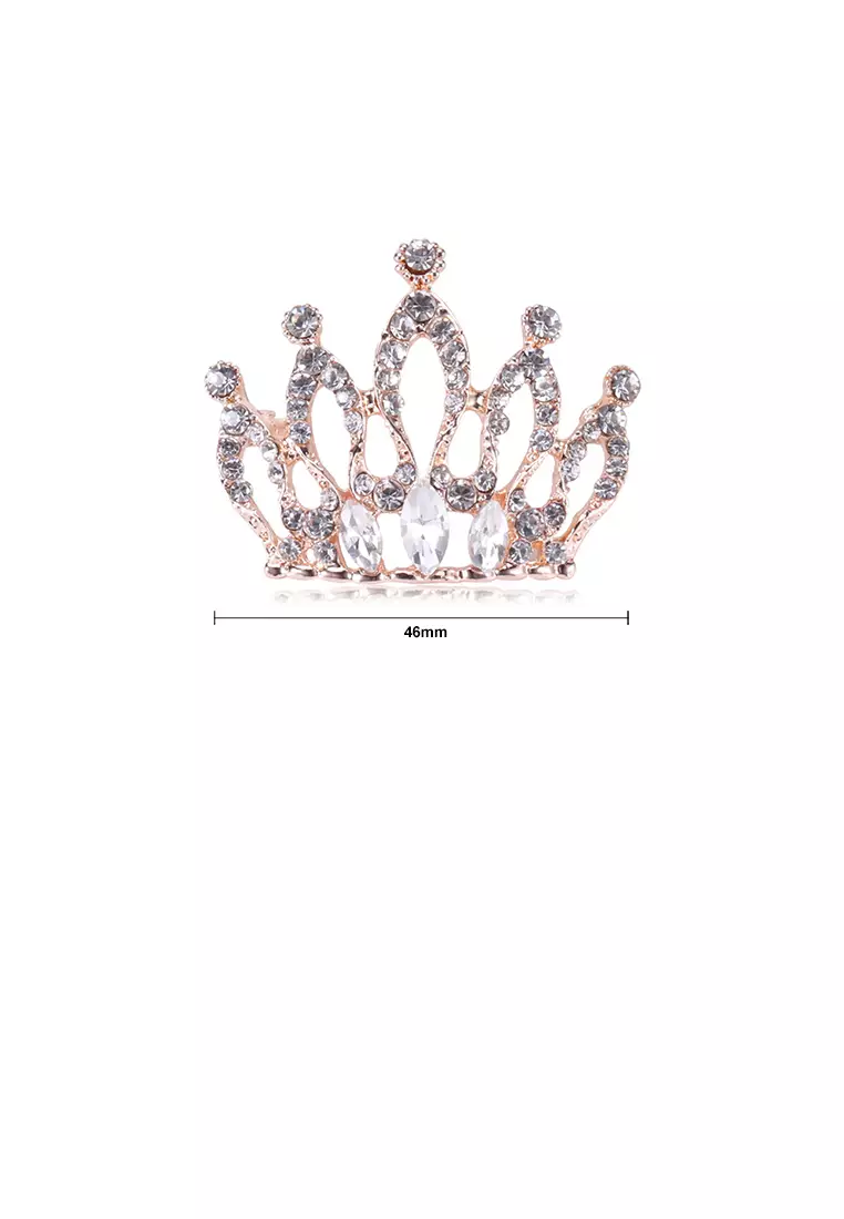 Gold best sale crown brooch