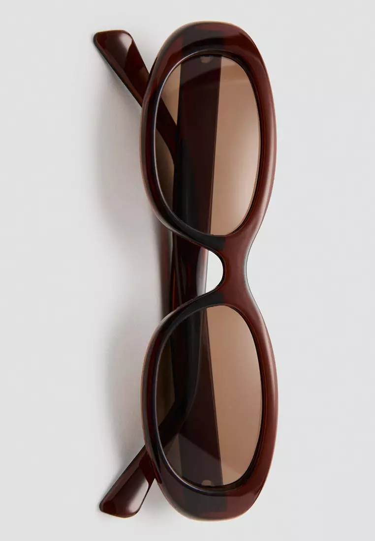 Oval-Frame Sunglasses