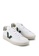 Veja white and green V-12 Leather Sneakers C30F5SH86C2DB7GS_2