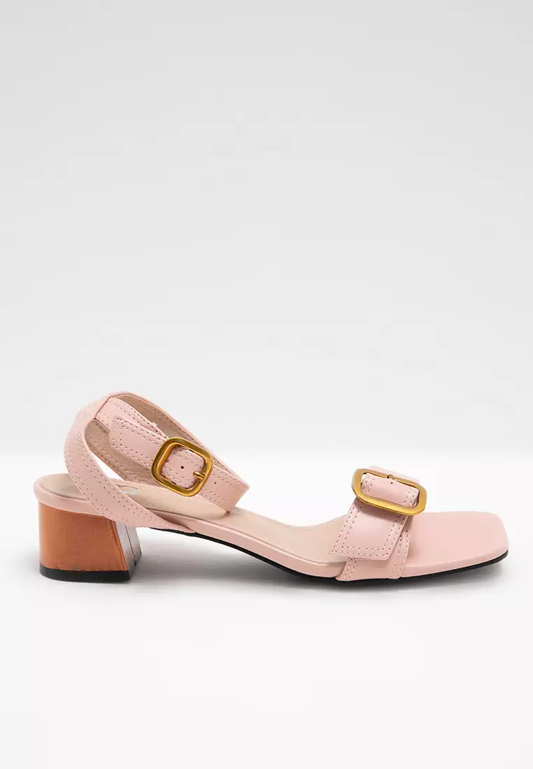 Ledina Strappy Heels Dusty Pink