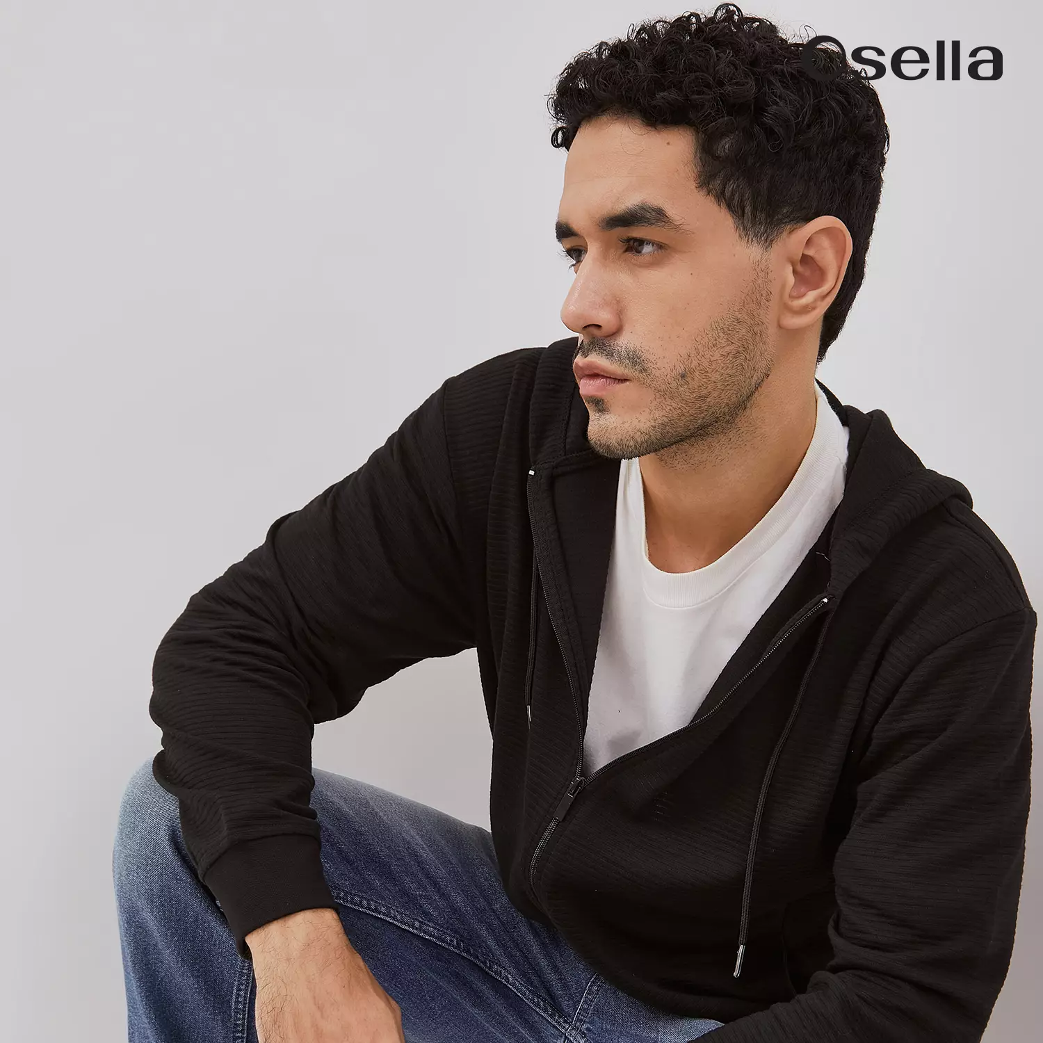 Osella Basic Hoodie Jacket 3062500143 | Jaket Hoddie Laki Laki