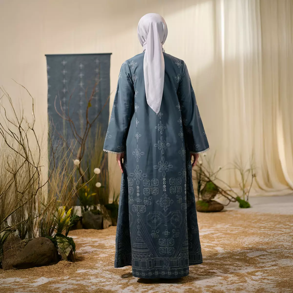 [Raya Collection] ZM Zaskia Mecca - Bayura Dark Grey | Gamis Wanita | Jejak Teduh Ruma | Koleksi Ramadhan Series