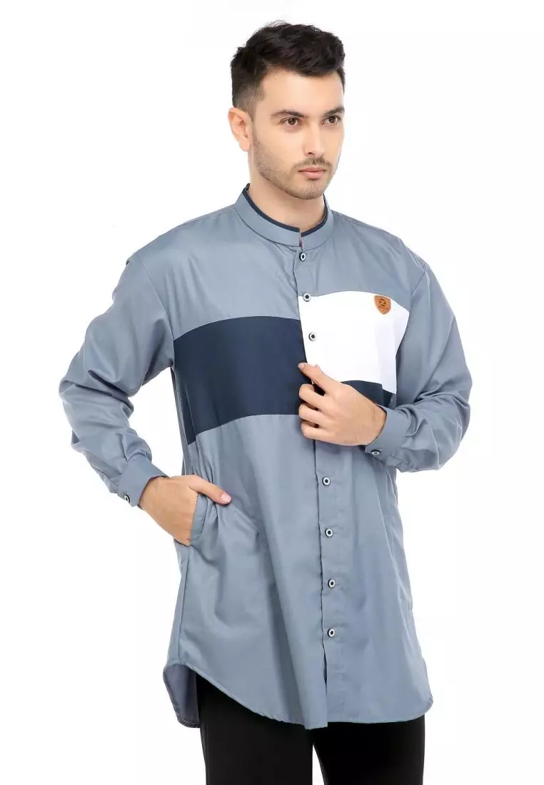 Baju Koko Gamis Muslim Pria Adnan - Abu