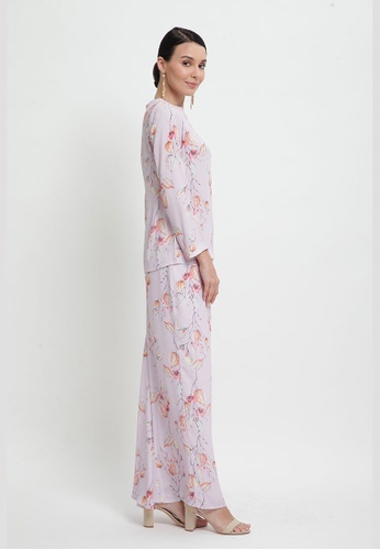 Buy Soraya Kurung from Cahaya Lily in Purple at Zalora