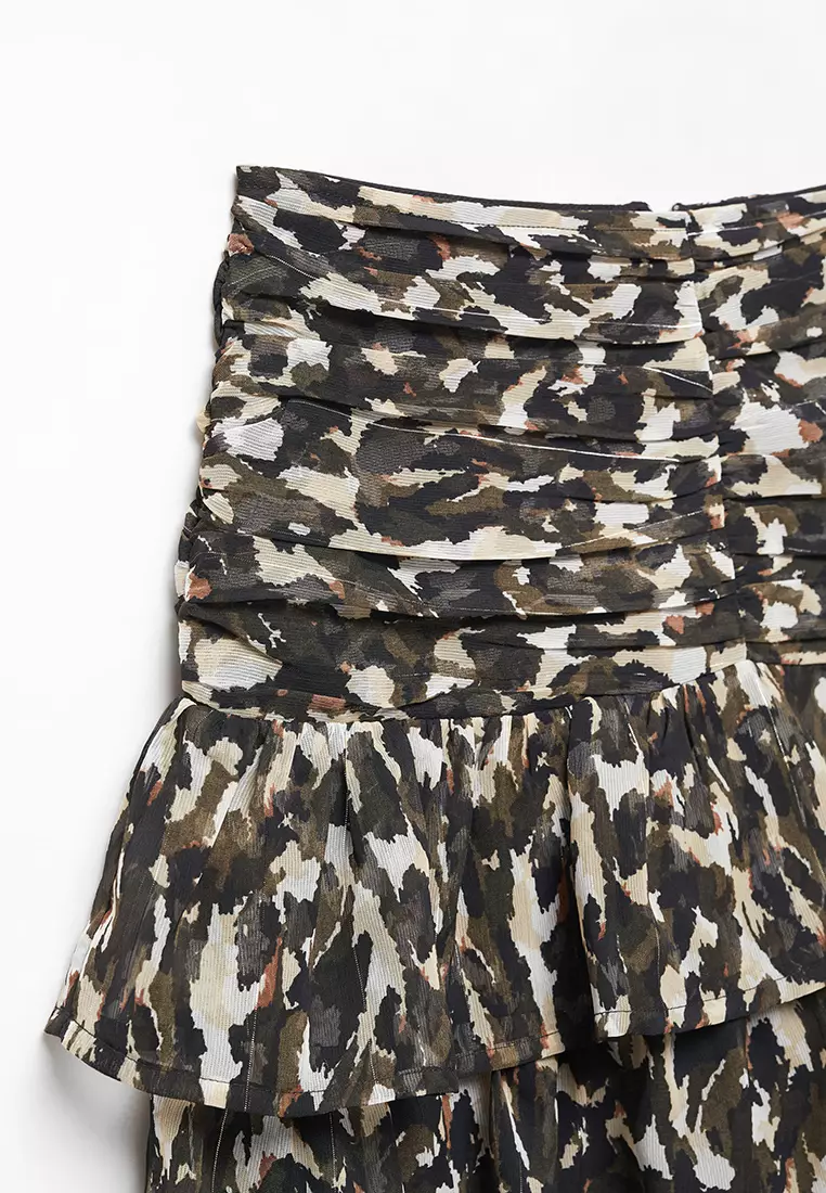 Teens Printed Ruffle Skirt