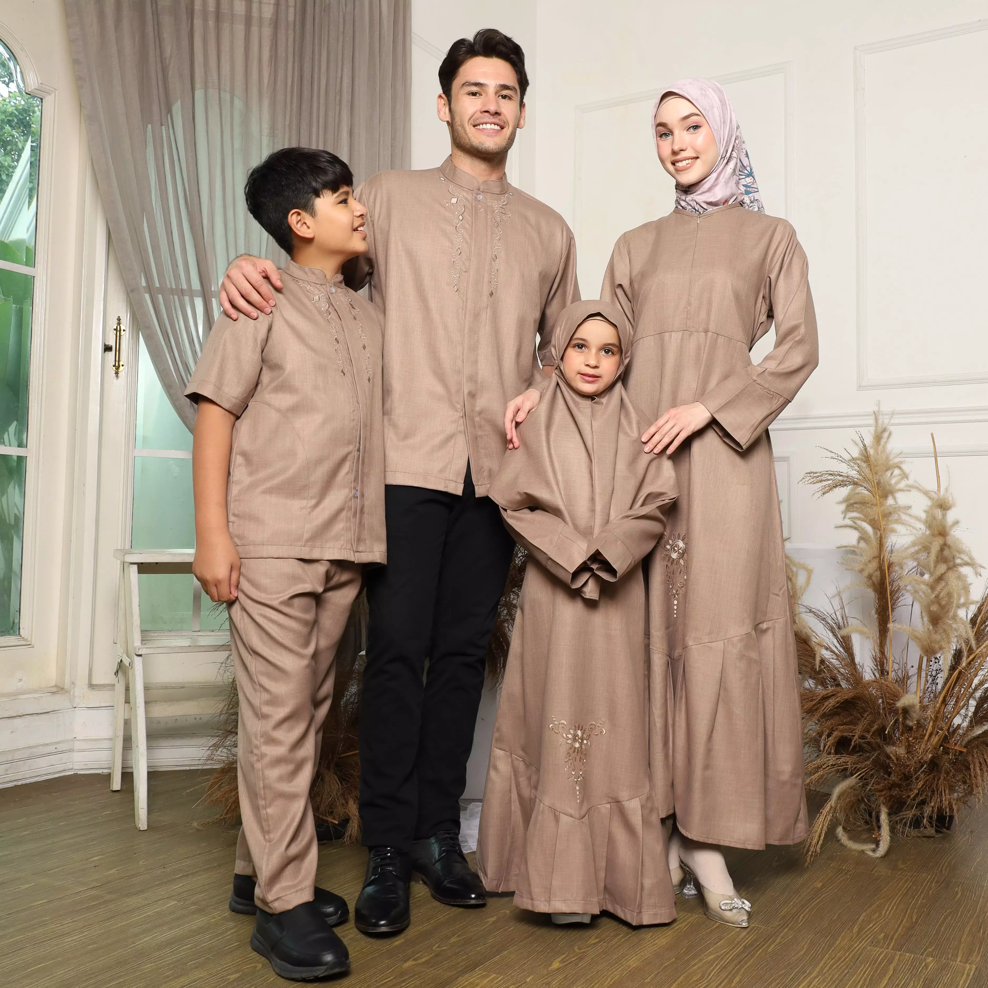 Baju Koko Sarimbit KK 44 Mocca