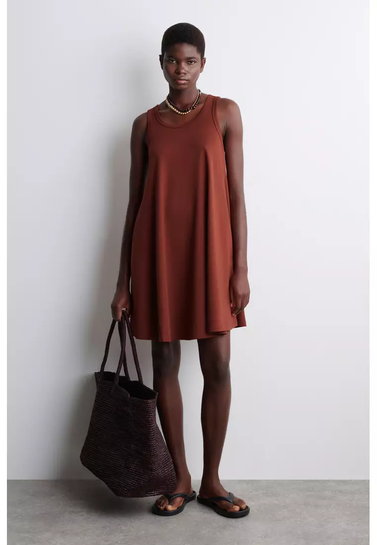 Buy COS COTTON-JERSEY MINI SWING DRESS 2026 Online | ZALORA Philippines