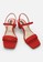 Benitz red Women Ankle Strap Block Heels 5cm Simple Casual C49EDSHF2228EFGS_4