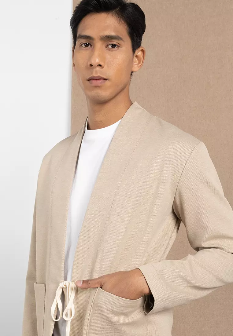 Topman Jersey Collarless Wrap Blazer 2024 Buy Topman Online