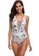 Its Me white and multi Sexy Low V One-Piece Swimsuit AC3CFUSB340516GS_4