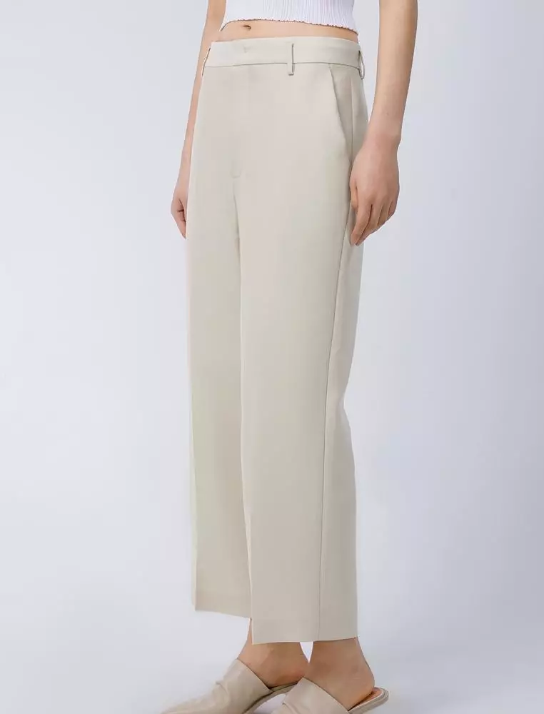 Straight Cut Ankle-Length Pants