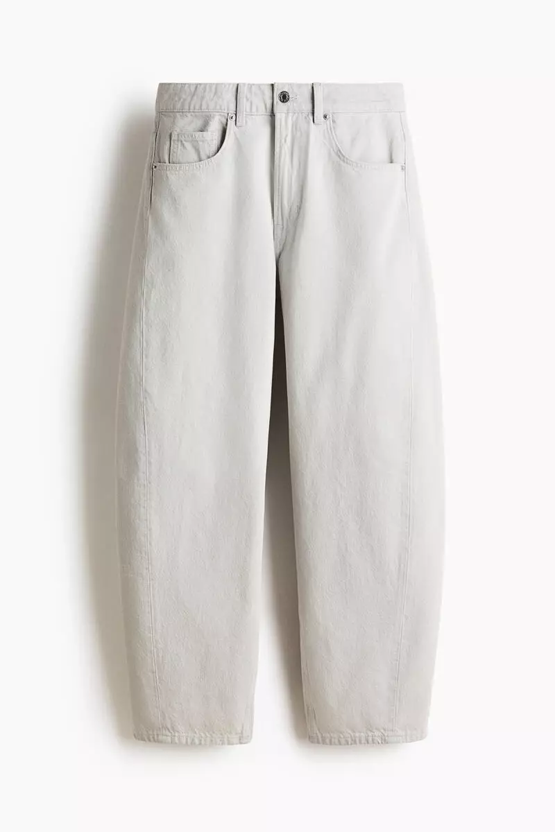 Barrel Regular Waist Ankle Jeans