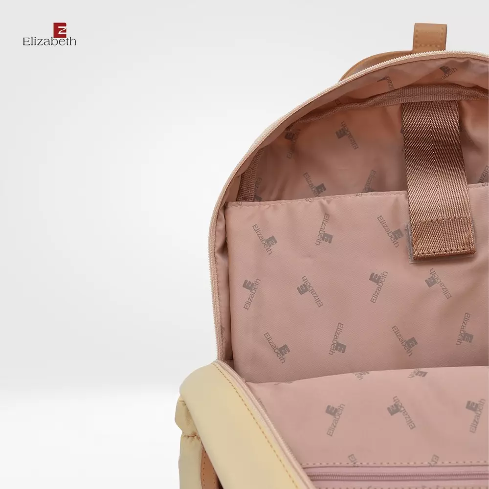 Tas Ransel Wanita Elizabeth Backpack 0022-1294 Light Cream