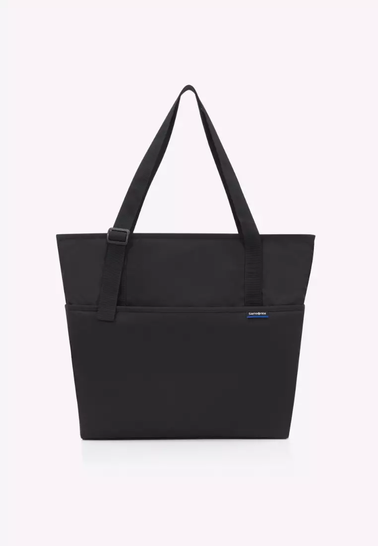 Travel Essentials Foldable Tote Bag Black