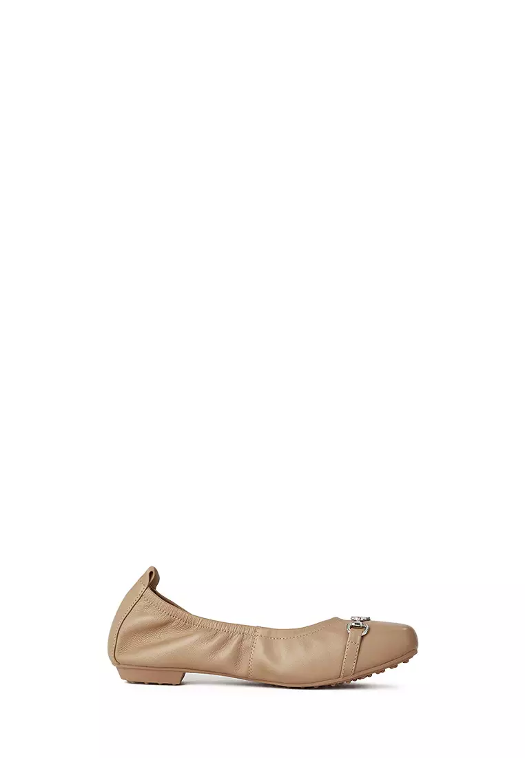 Discount on BONIA  shoes - SKU: Medium Brown Pasqelina Ballerinas