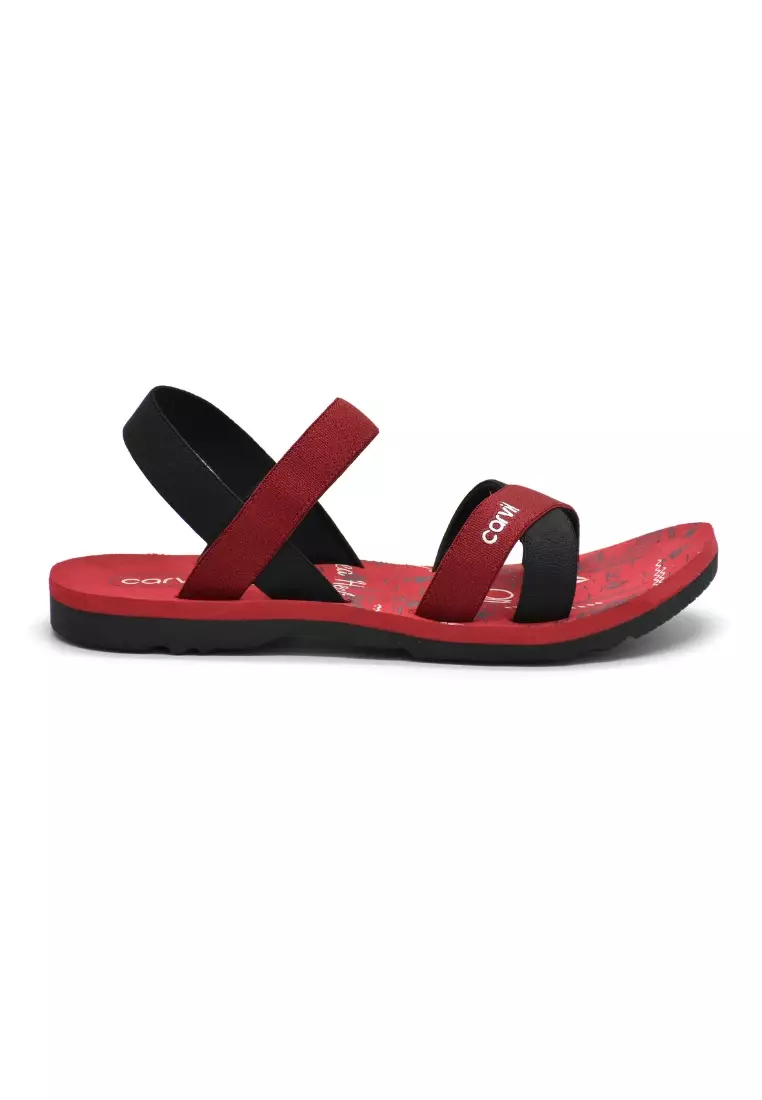 Carvil Sandal Wanita Noventa-TB Black/Red