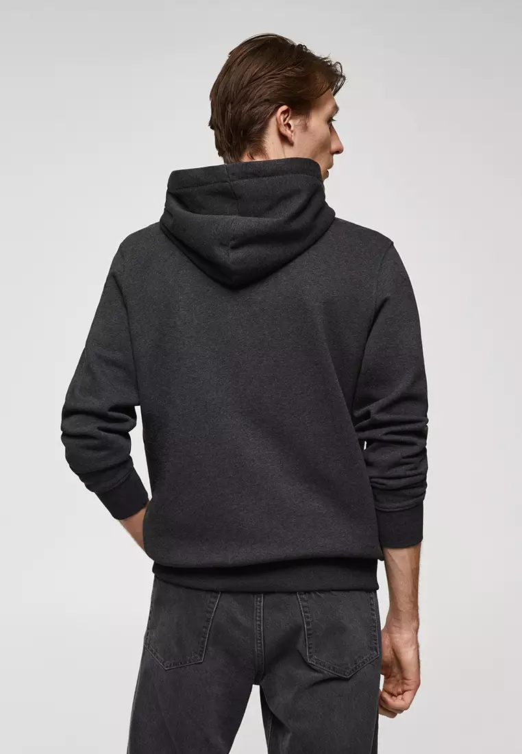 White cotton shop zip up hoodie