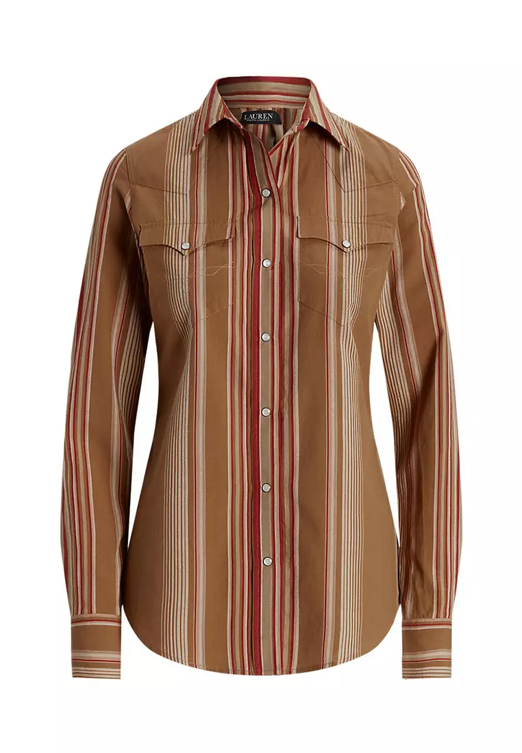 Buy Polo Ralph Lauren Lauren Ralph Lauren Striped Cotton Shirt