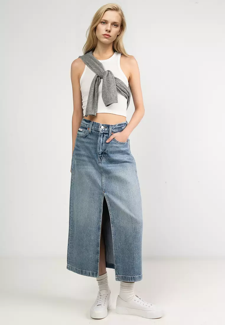 Denim Maxi Skirt - Calvin Klein Jeans