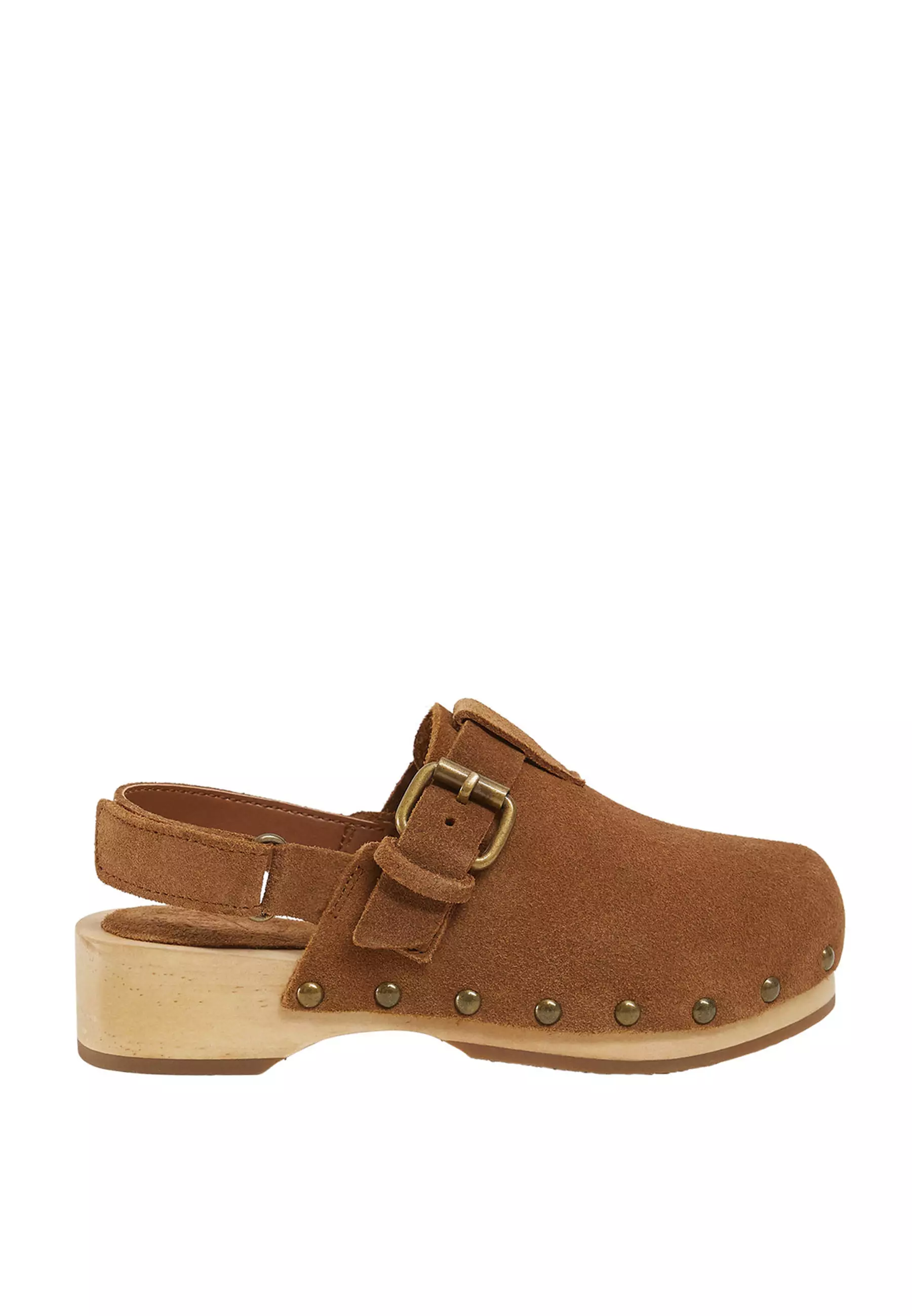Discount on Mango Kids  shoes - SKU: Studded Leather Clog Shoes