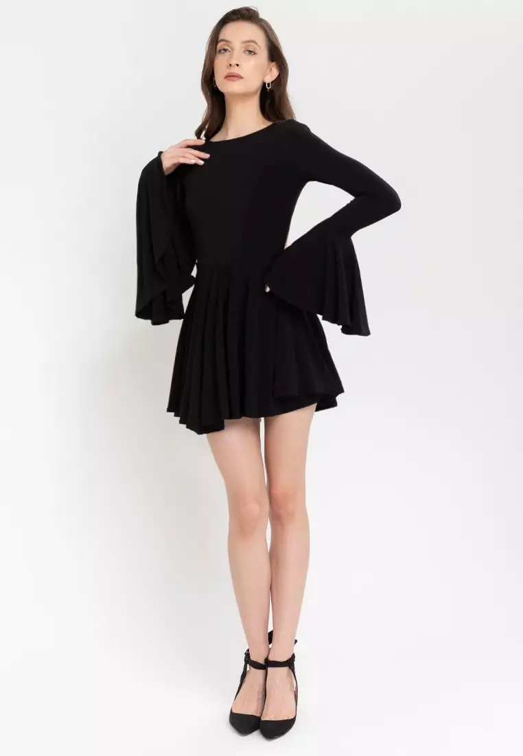 Rory Longsleeved Backless Mini Dress
