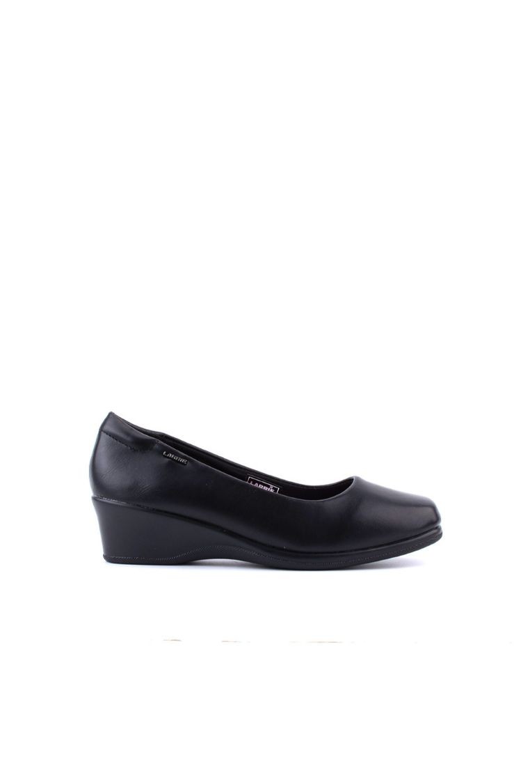 LARRIE Women Black Formal Comfort Slip-On Loafers