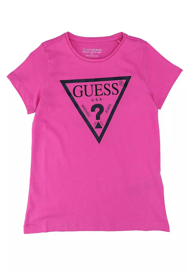 Guess pink sales tee