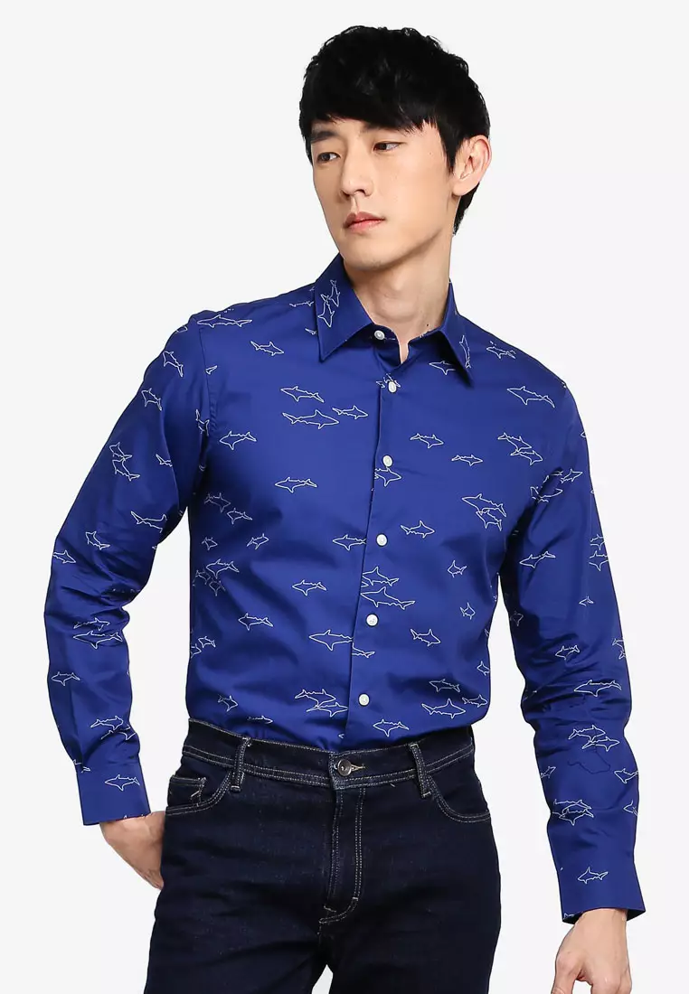 Mens cotton dress deals shirts