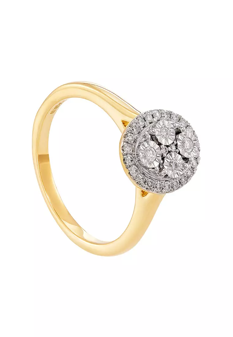 HABIB Cluster Diamond Ring in 375/9K Yellow Gold 269680624(YG)