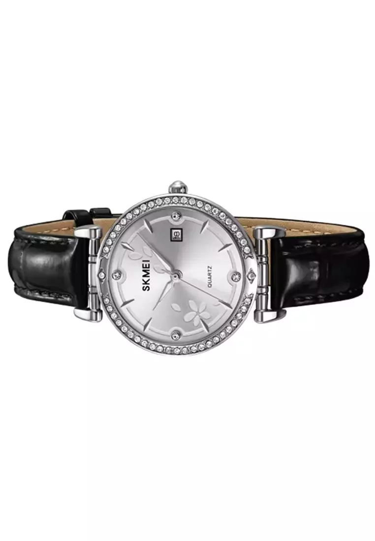Jam Tangan Analog Wanita Elegant 2169 ORIGINAL - Silver Black