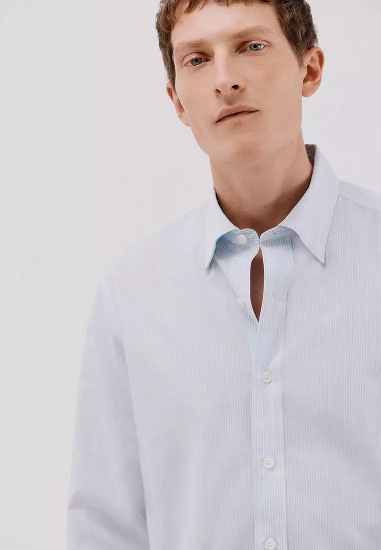 Striped Tencel Cotton Shirt