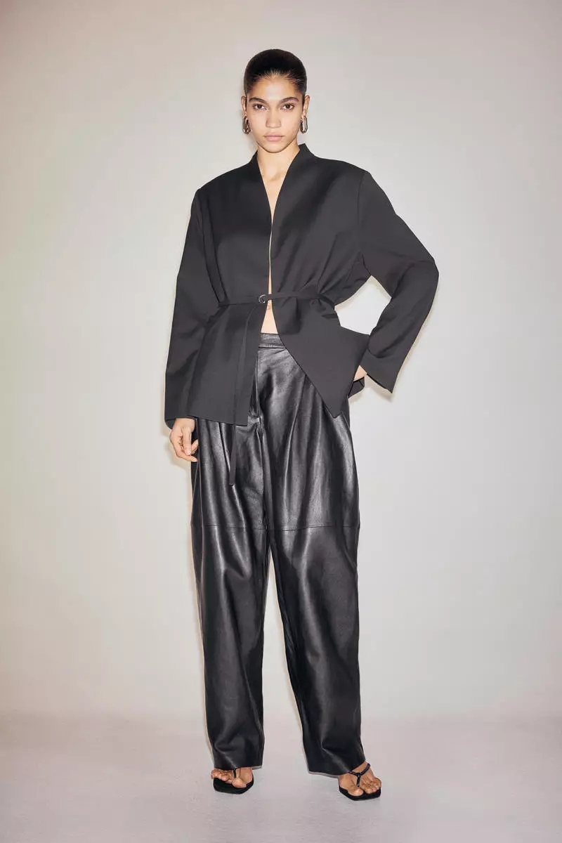 Belted blazer