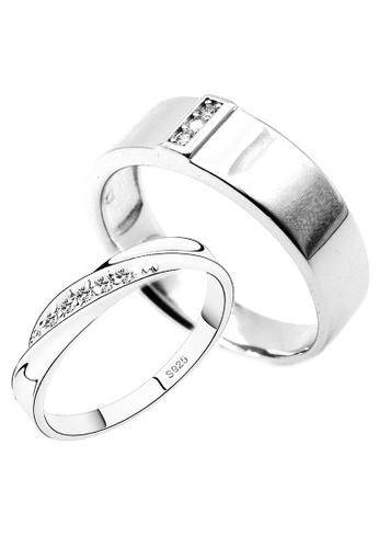 Elfi silver Elfi 925 Genuine Silver Couple Ring C379 FA799AC204515DGS_1
