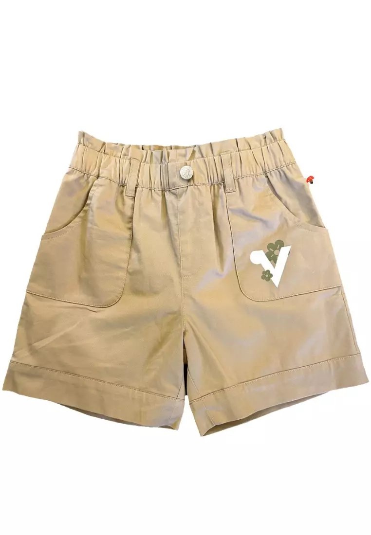 Girls top khaki shorts