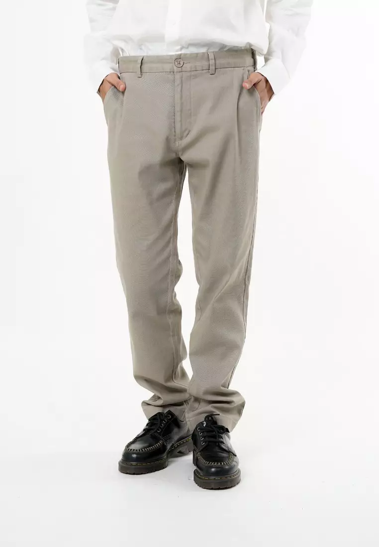 Greenlight Essential Men's Long Chinos Pants Regular Fit Cotton Spandex Arwen HP-C031225