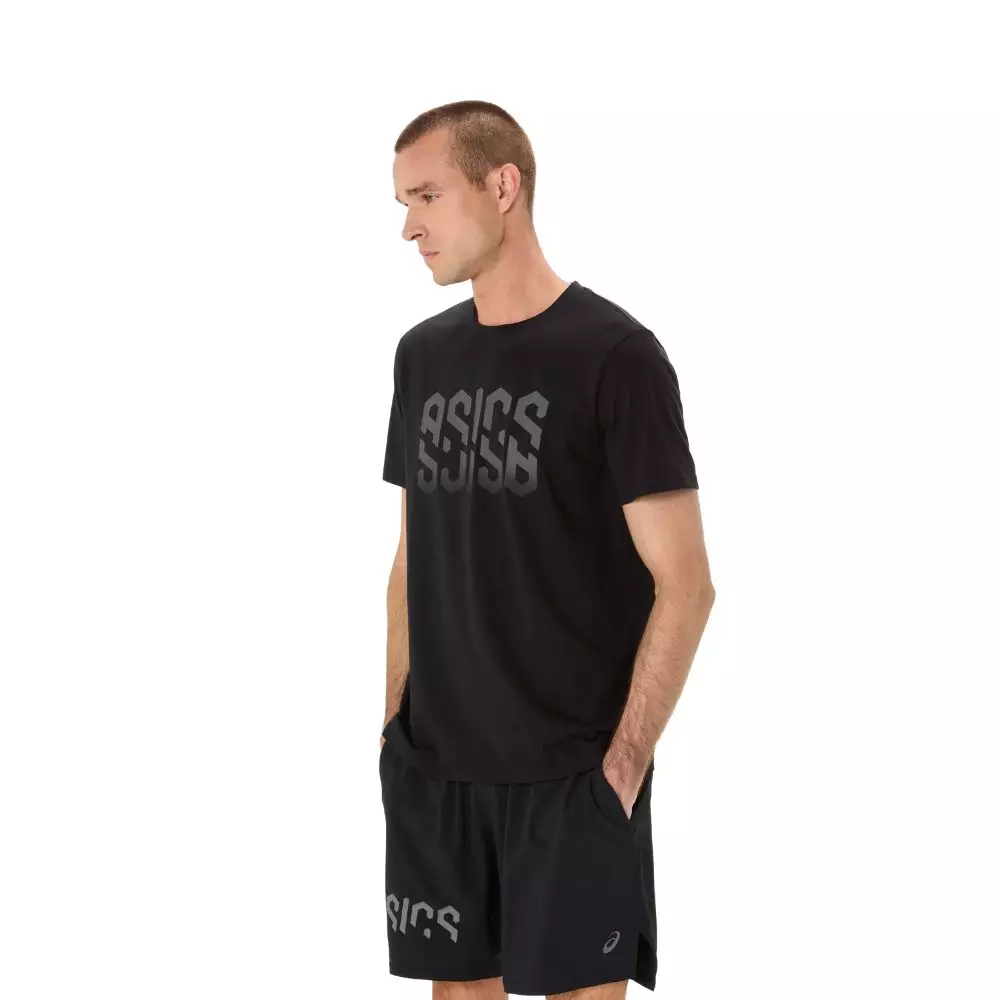 ASICS Men Asics Hex Graphic Cotton Blend Tee -2031E901.001